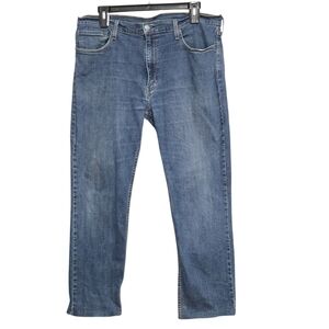 Levis 514 Classic Men's Blue Straight-Leg Jeans Size US 40